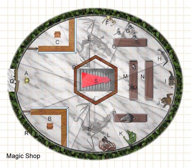 combat encounter d&d magic shop