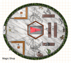 d&d combat encounter delve hyza's magic shop